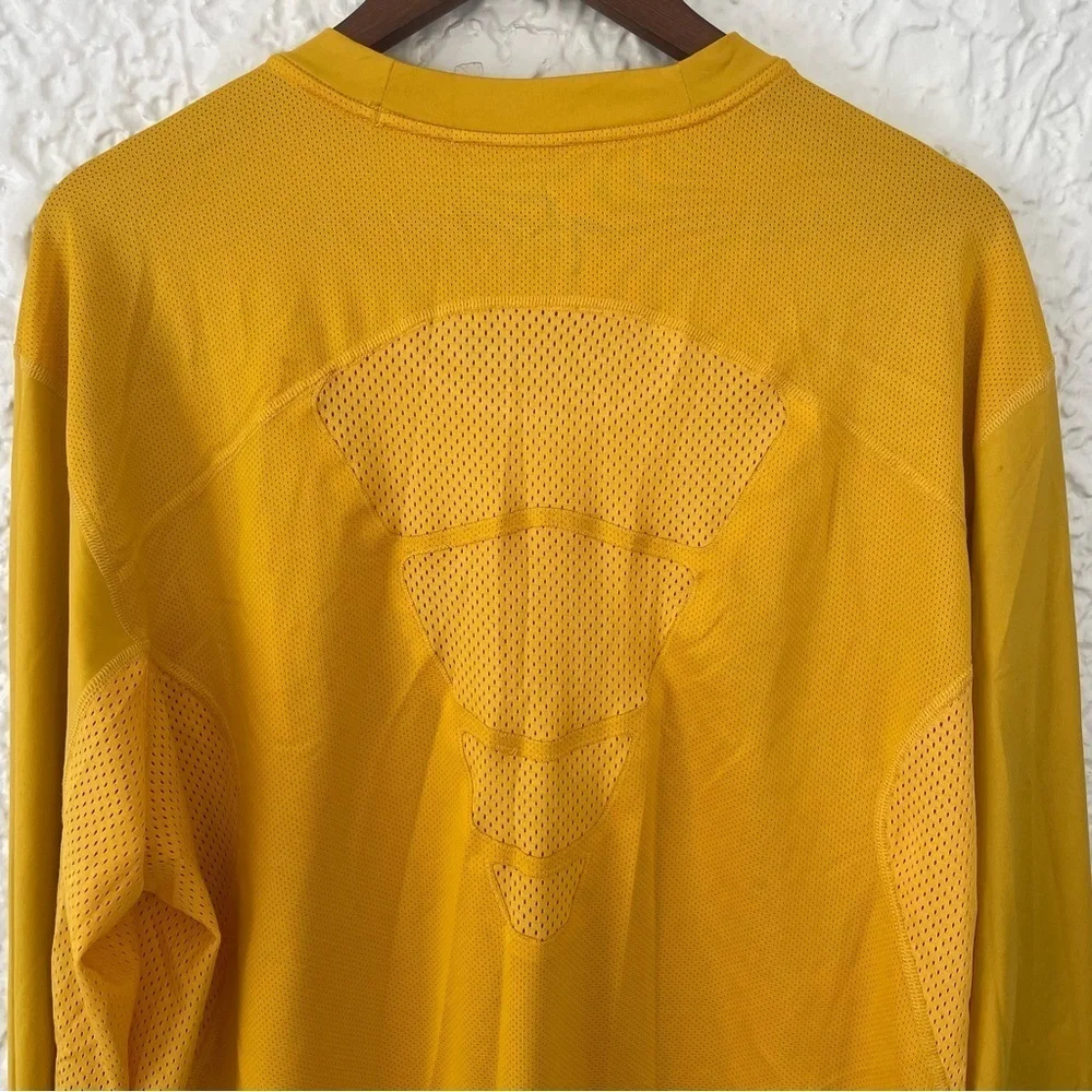 Air Jordan Men’s Dri-Fit Long Sleeve Vented Athletic Top Shirt Size XXL Yellow